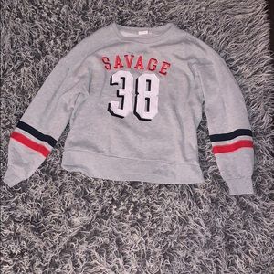 SAVAGE 38 forever 21 shirt.